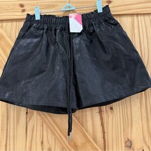 NWT Sweet Generis Faux Leather Shorts 1x